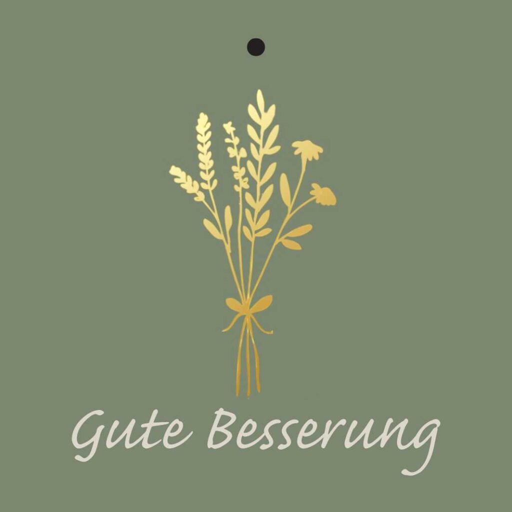 Geschenkkarte – "Gute Besserung“ – 20 Stück
