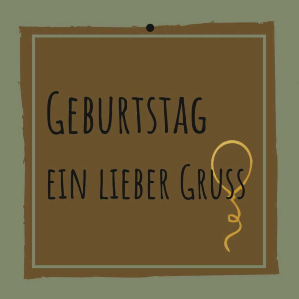 Geschenkkarte – "GEBURTSTAG EIN LIEBER GRUSS“ – 20 Stück