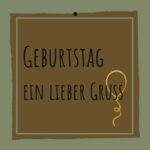 Geschenkkarte – "GEBURTSTAG EIN LIEBER GRUSS“ – 20 Stück
