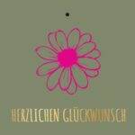 Geschenkkarte – "HERZLICHEN GLÜCKWUNSCH“ – 20 Stück
