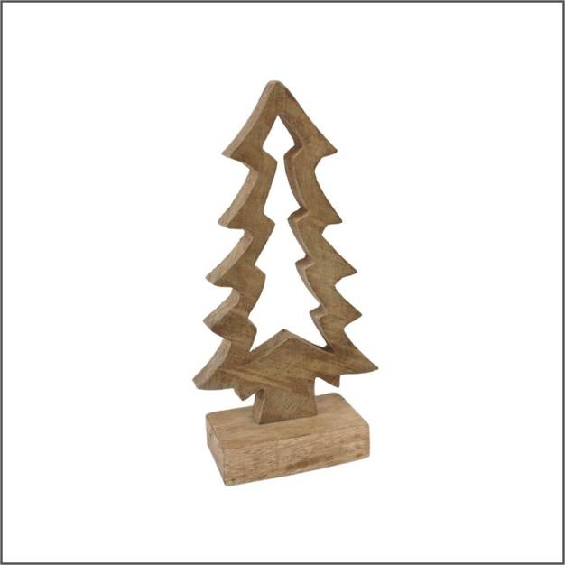 Kerstboom staand – Mango hout – 25 cm