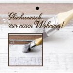 Geschenkkarte – “Glückwunsch zur neuen Wohnung!“ – 20 Stück