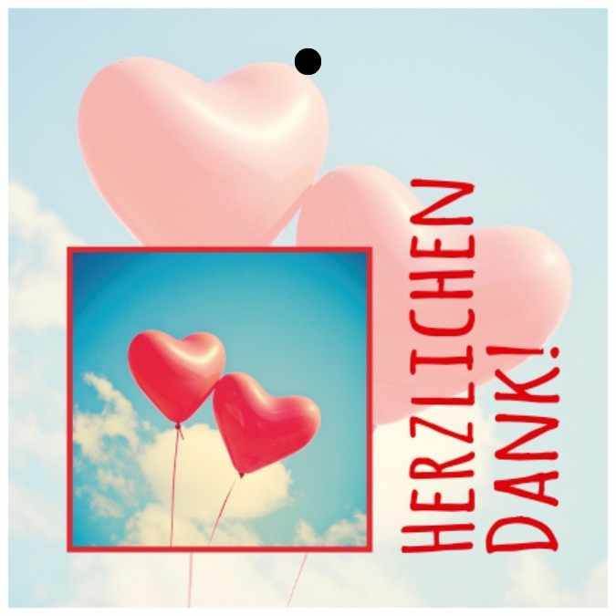 Geschenkkarte – “Herzlichen Dank!“ – 20 Stück