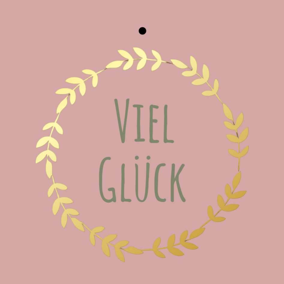 Geschenkkarte – "Viel Glück“ – 20 Stück