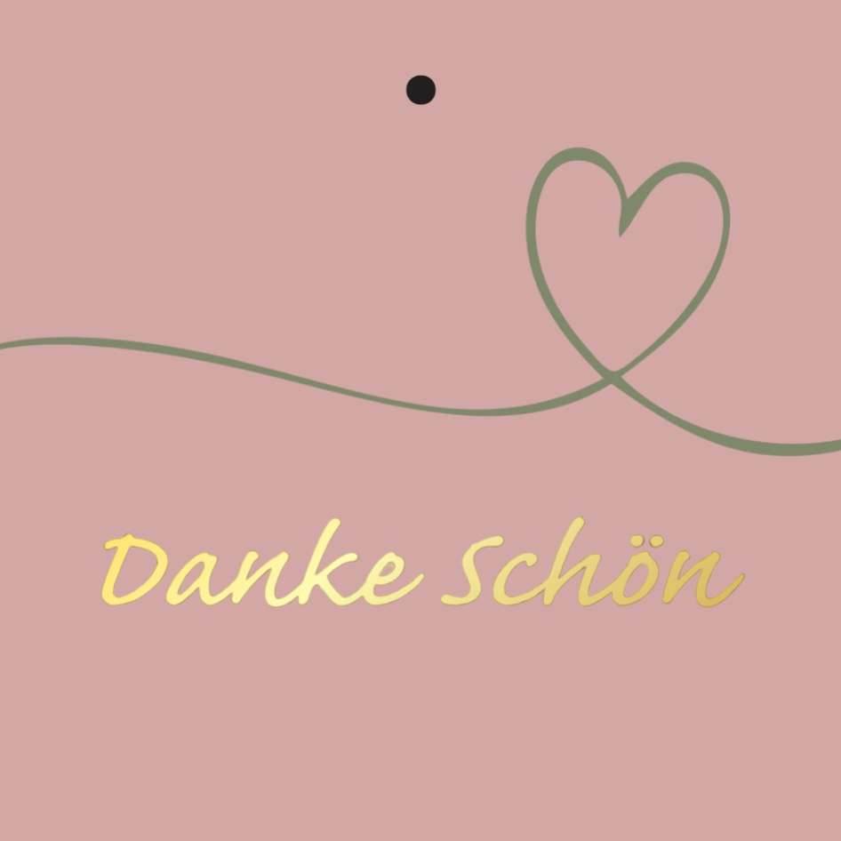 Geschenkkarte – "Danke schön“ – 20 Stück