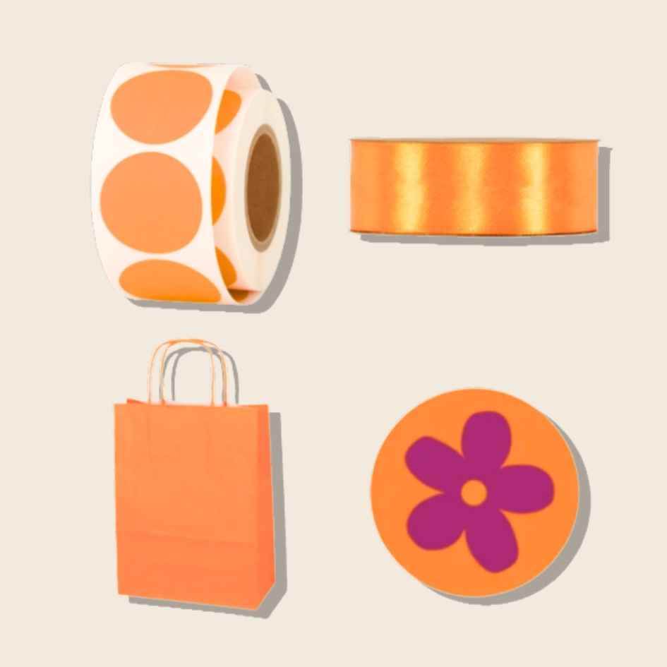 Orangefarbenes Thema