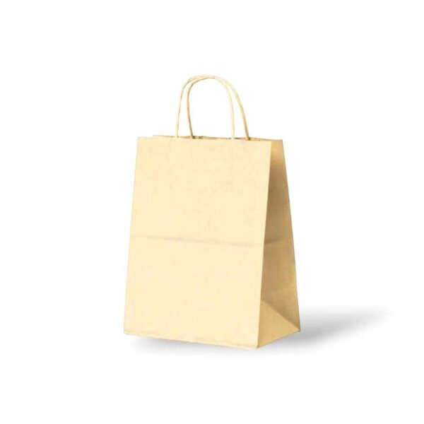 Papieren Tas (S) - Ivoor / Crème