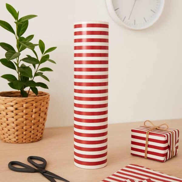 Papierrol – Streep Mosterd - 50cm x 100m