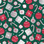 Geschenkpapier - Weihnachten Grün Druck Geschenkpapier - 2 x 0.7M - 60 Rolle – Bild 4