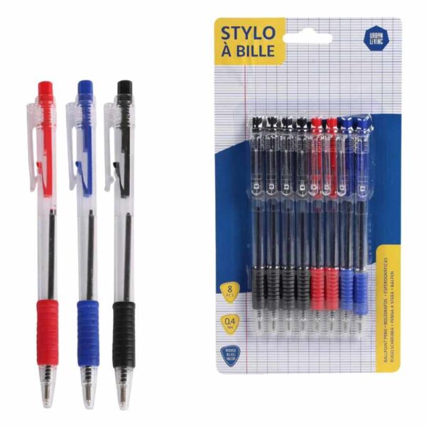 Balpennen Zwart Blauw Rood