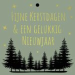 Cadeaukaartje - "Fijne kerstdagen & een gelukkig nieuwjaar" – 20 Stuks