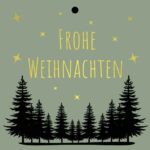 Cadeaukaartje - "Frohe Weihnachten" – 20 Stuks