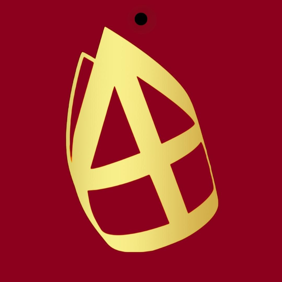 Cadeaukaartje - "Mijter Sinterklaas" – 20 Stuks