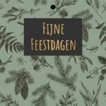 Cadeaukaartje - "Fijne Feestdagen" – 20 Stuks