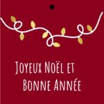 Cadeaukaartje - "Joyeux Noël et bonne Année" – 20 Stuks