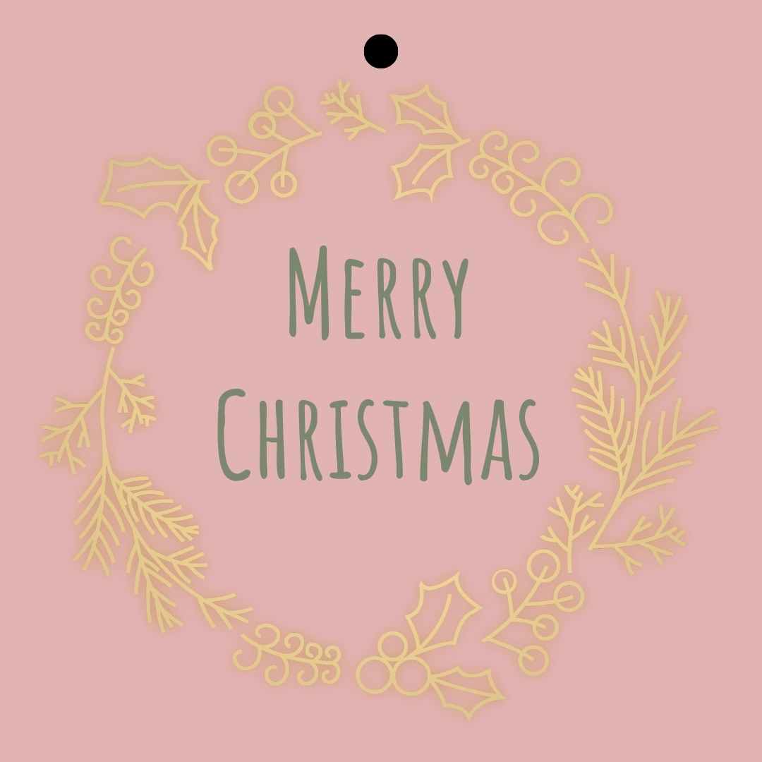 Cadeaukaartje - "Merry Christmas" – 20 Stuks