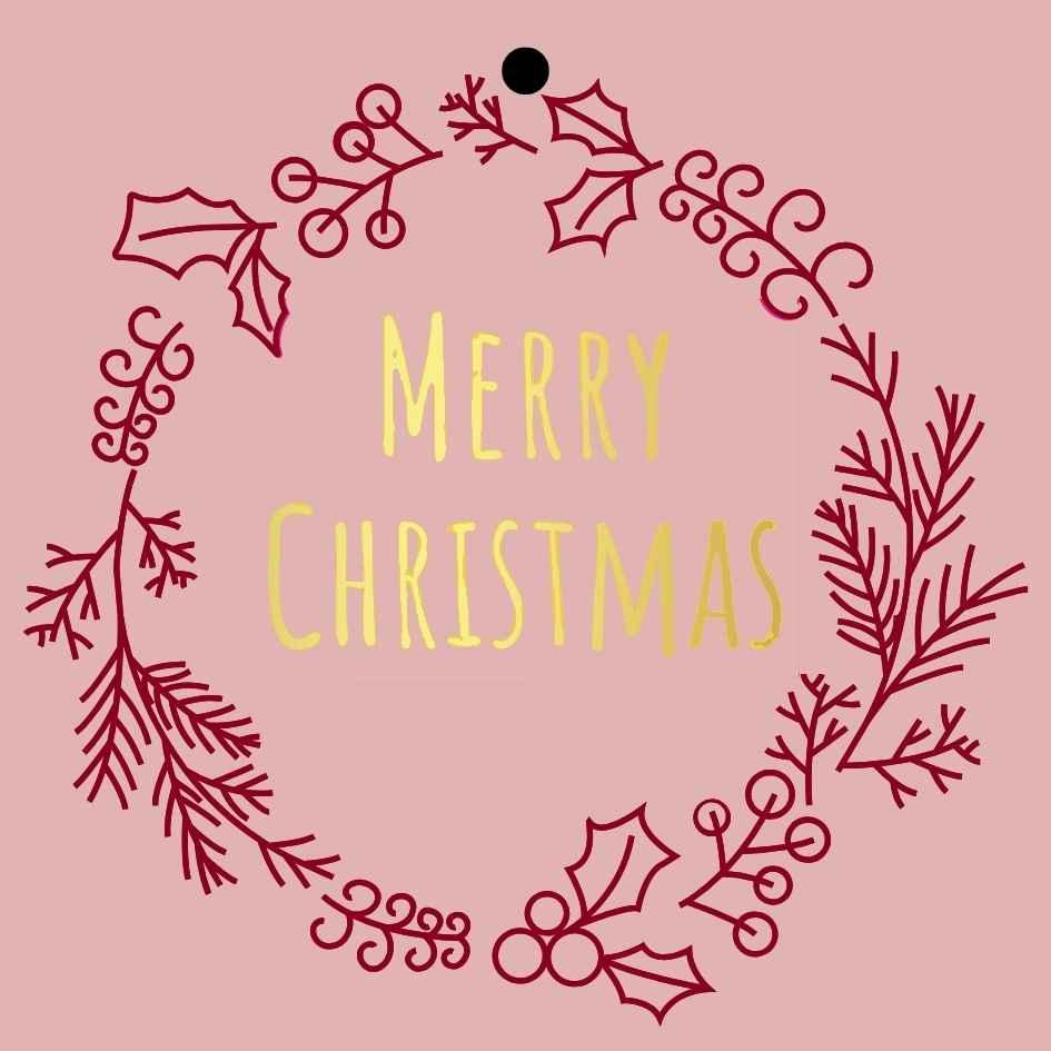 Cadeaukaartje - "Merry Christmas" – 20 Stuks