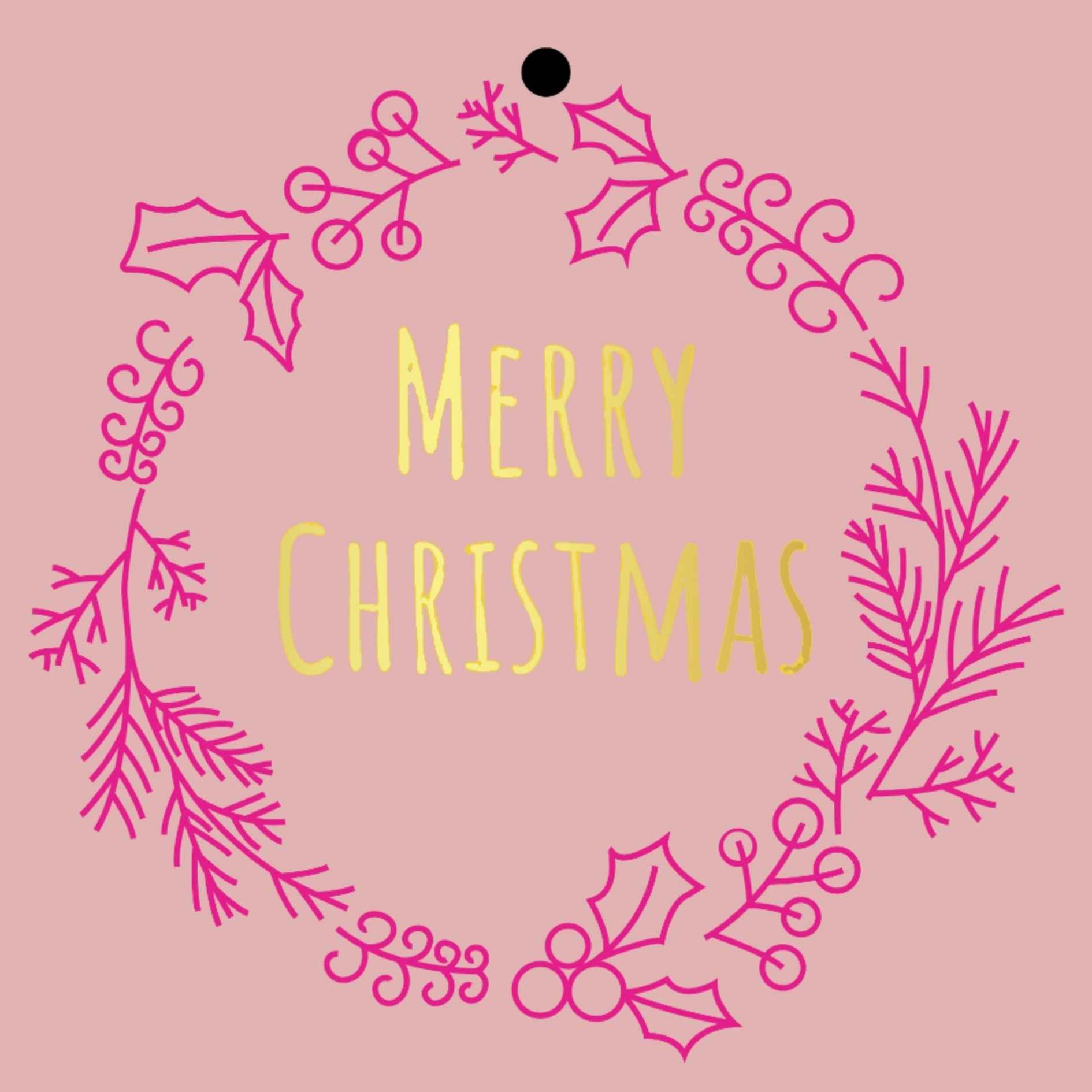 Cadeaukaartje - "Merry Christmas" – 20 Stuks