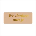 Cadeau kaartjes – 20 stuks – We denken aan je - Afbeelding 2
