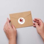 Sticker Kerstman Voor: