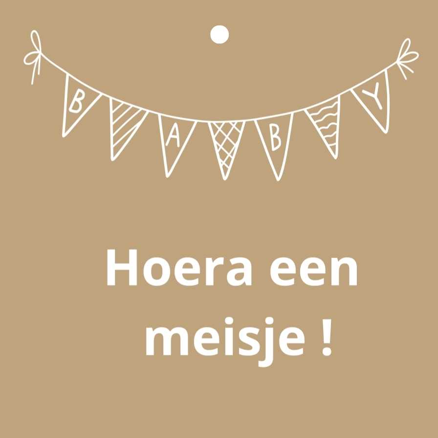 Cadeau kaartjes – 20 stuks – Hoera een meisje