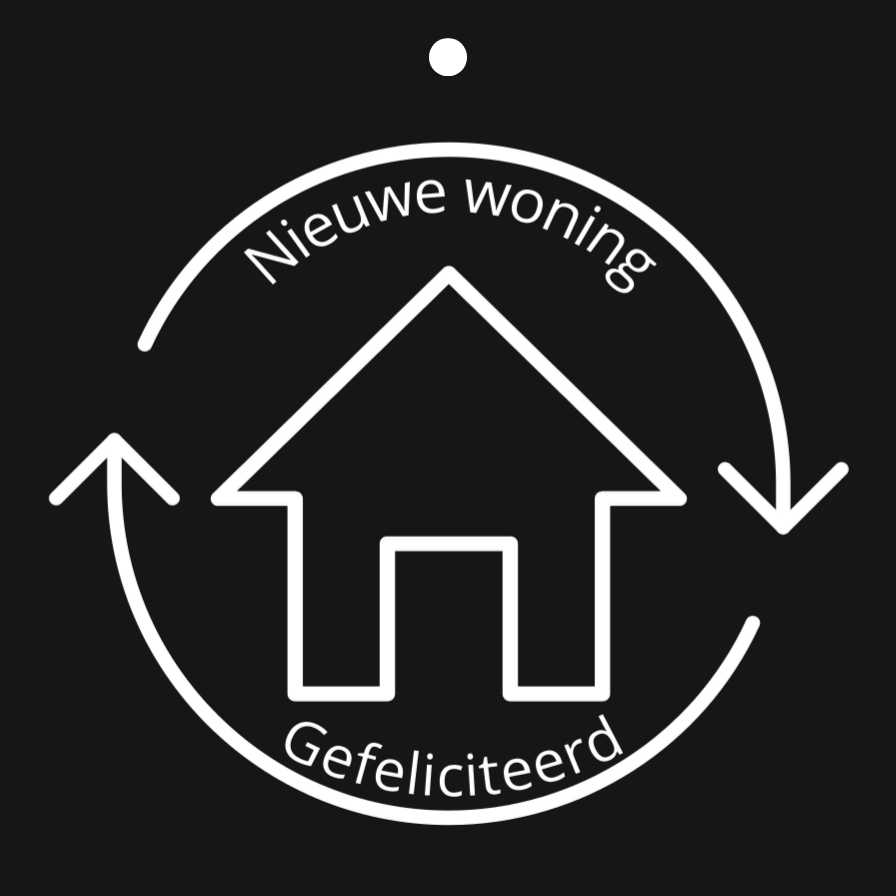 Cadeau kaartjes – 20 stuks – Nieuwe woning Gefeliciteerd