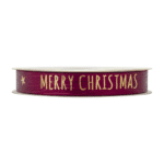 Paperlook lint – Merry Christmas - Bordeaux