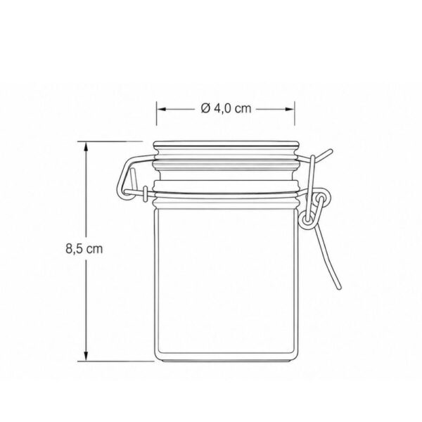 Pot met beugelsluiting - 70 ml