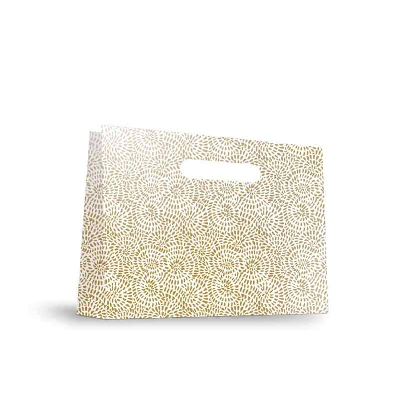 Papieren Tas (M) - Golden Swirl - 33x43x17cm