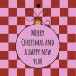 Geschenkkarte - "Frohe Weihnachten und..." - 20 Stücke