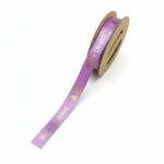 Satinband - Frohe Weihnachten - Flieder – Bild 2