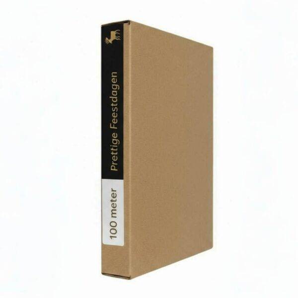 Satijnlint – Prettige Feestdagen – Zwart