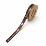 Satin ribbon - Frohe Weihnachten - Brown - Image 2