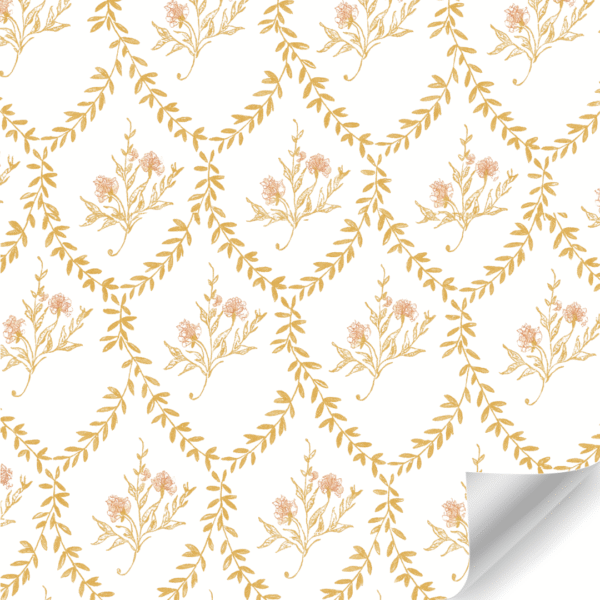 Papierrol – Vintage Floral Goud