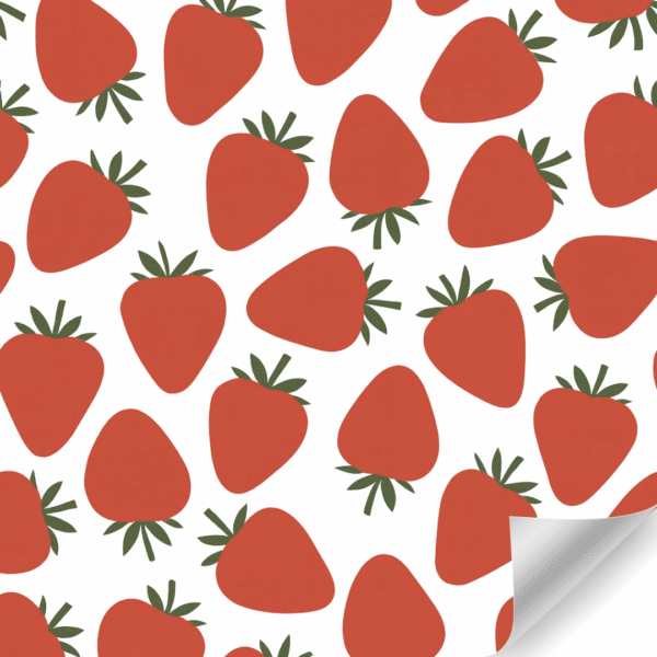 Papierrol – Aardbei