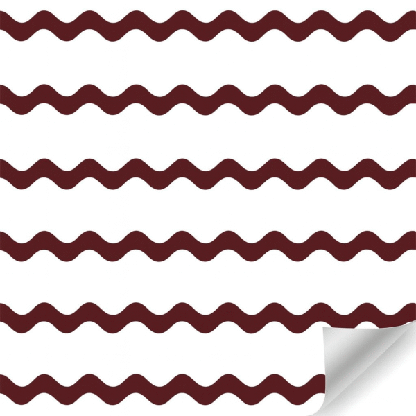 Papierrol – Bordeaux zigzag