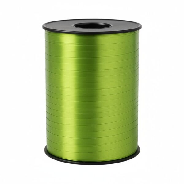 limegroene mat metallic krullint