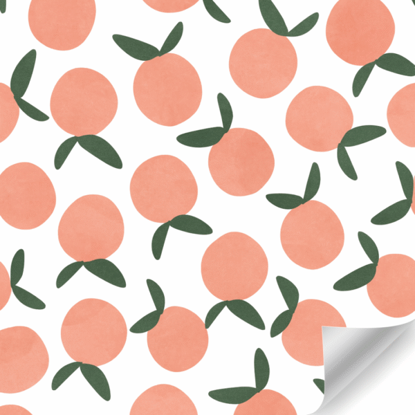 Papierrol – Perzik Patroon