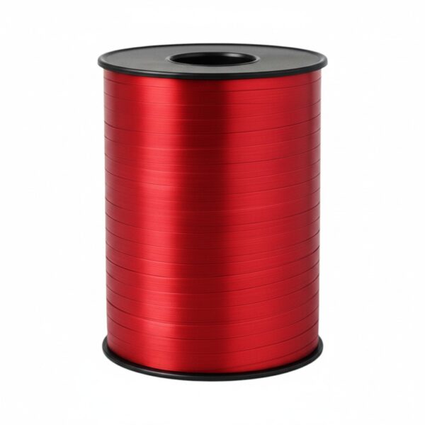 rode mat metallic krullint