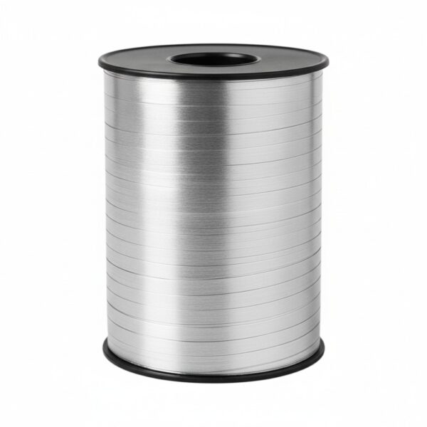 zilveren mat metallic krullint