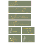 Trauerkartenset – "Olive Gold" – 160 Stücke – Bild 2