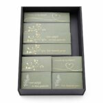 Trauerkartenset – "Olive Gold" – 160 Stücke