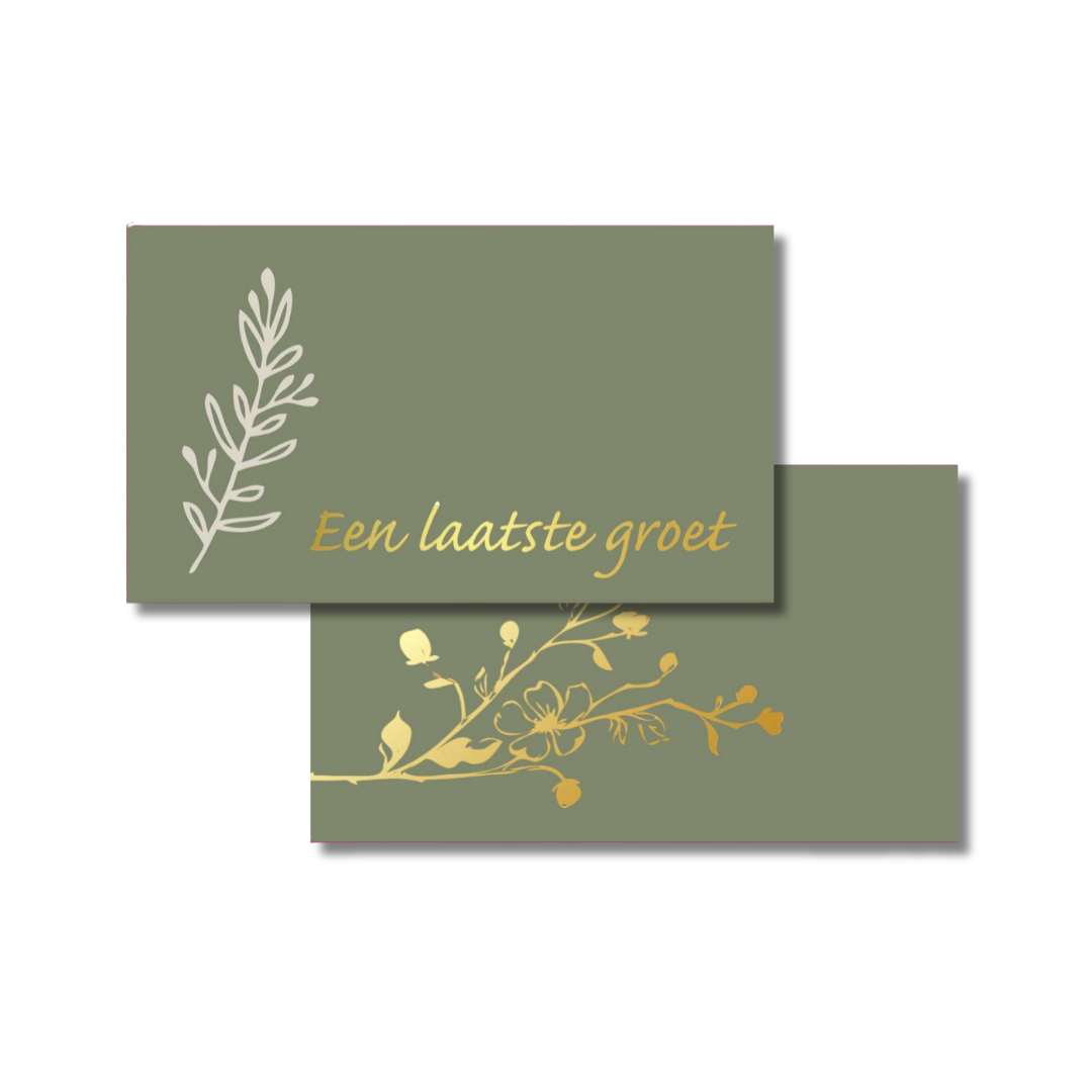 Bestattungskarten (Olive Gold)