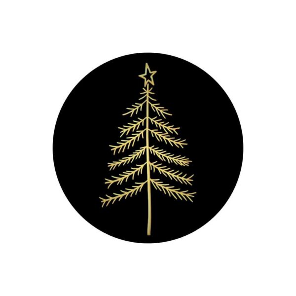 Labels – Christmas Tree - Black – 250 Pieces
