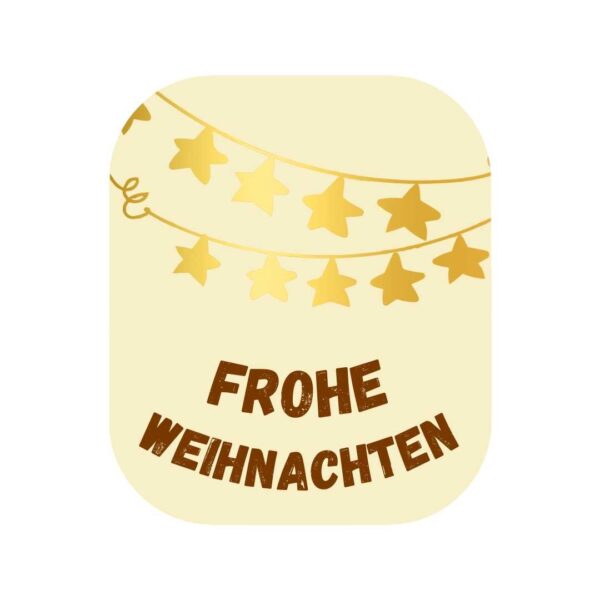 Labels – Frohe Weihnachten - Cream – 250 Pieces