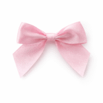 Satin bows – light pink – 24 pieces