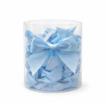 Satin bows – light blue – 24 pieces - Image 2