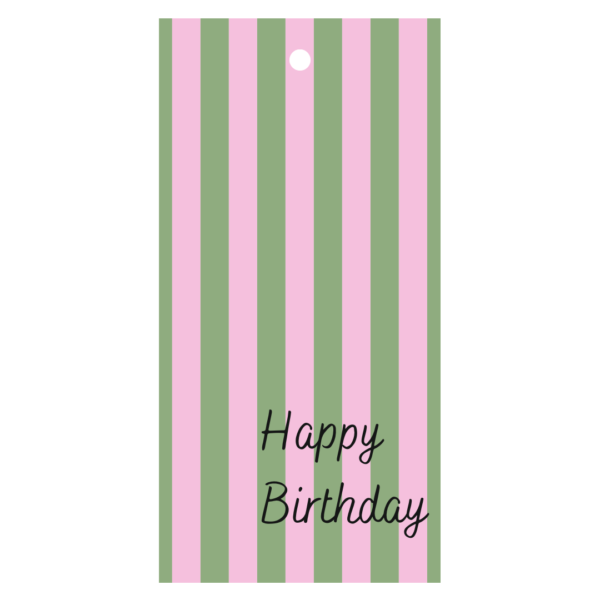 Cadeaukaartje - "Happy Birthday" - 20 Stuks