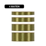 Satijn Lint Mos Groen - 50m - / Double Satin Classic - Afbeelding 2