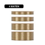 Satijn Lint Licht Bruin - 50m - / Double Satin Classic - Afbeelding 2